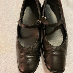 Prada black leather Mary Janes size 6.5